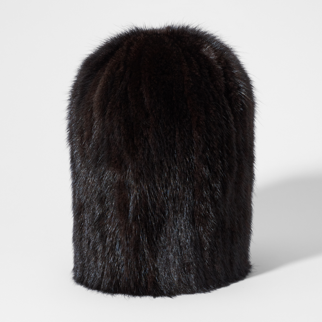 Black Mink Fur Hat